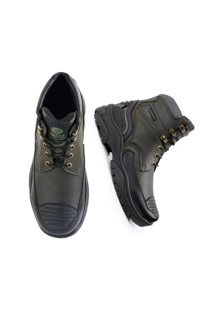 Bacca Bucci Forest Green Bacca Bucci PROTECTOR Leather Motorcycle Boots for Men for Men | Best Price UAE